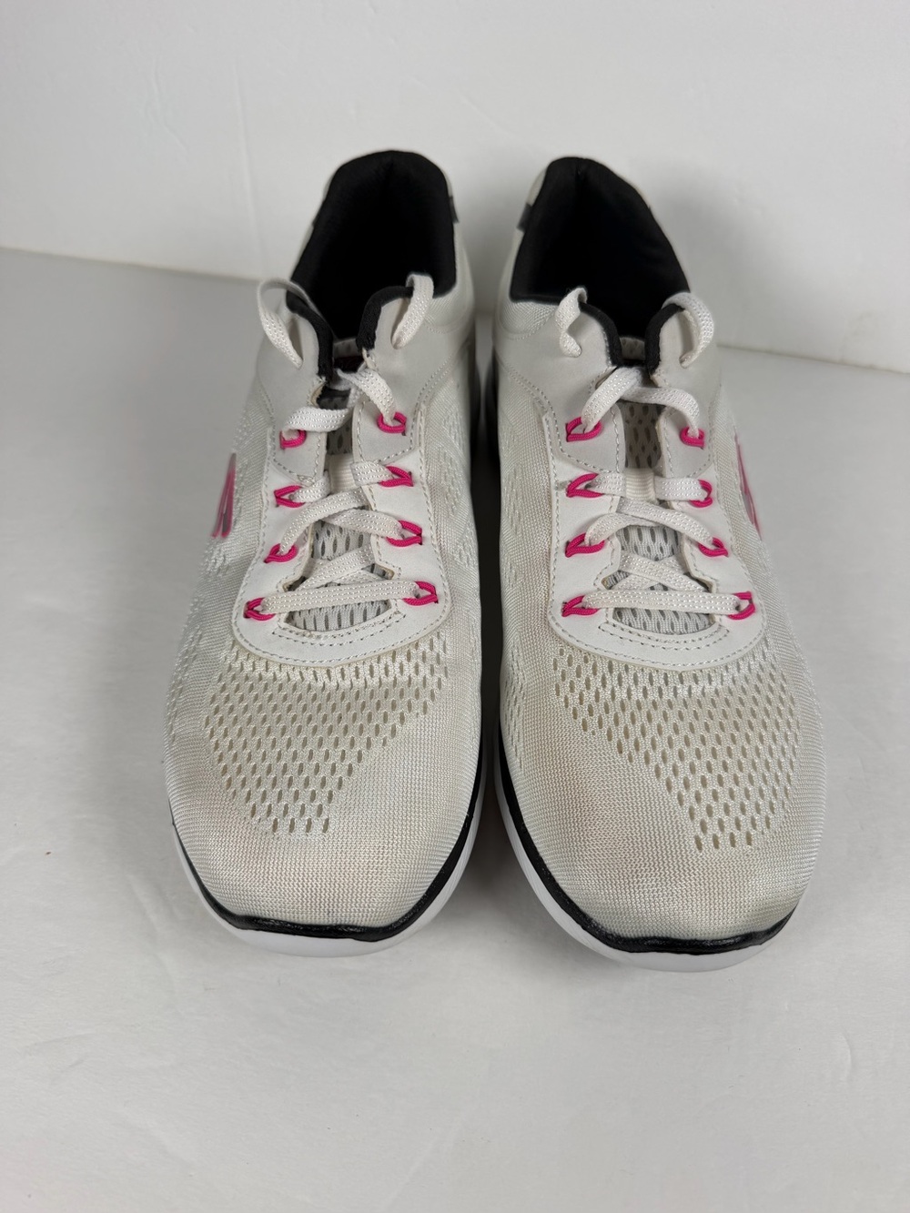 Skechers Air-Cooled Memory Foam Athletic Sneakers Women’s 9 Off White Pink - Picture 3 of 15